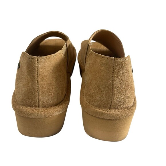 BEARPAW Women's Suede Sail Wedge Tan Cushioned Comfort Sandals Sz 8.5 - Picture 9 of 15